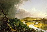 River Canvas Paintings - The Oxbow (The Connecticut River near Northampton)